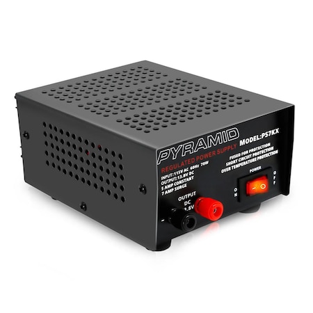 PYRAMID Bench Power Supply, Ac-To-Dc Power Converter (5 Amp) PS7KX